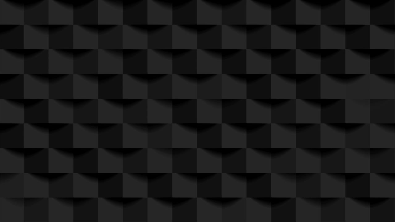 черные геометрические мозаичные квадраты абстрактная видеоанимация
