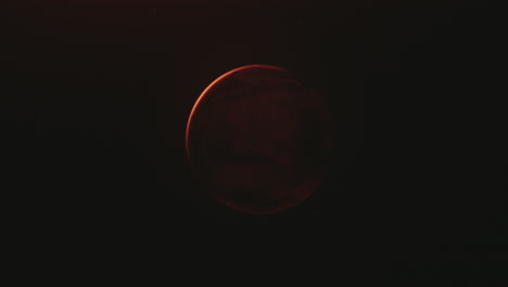planet mars vieved from space