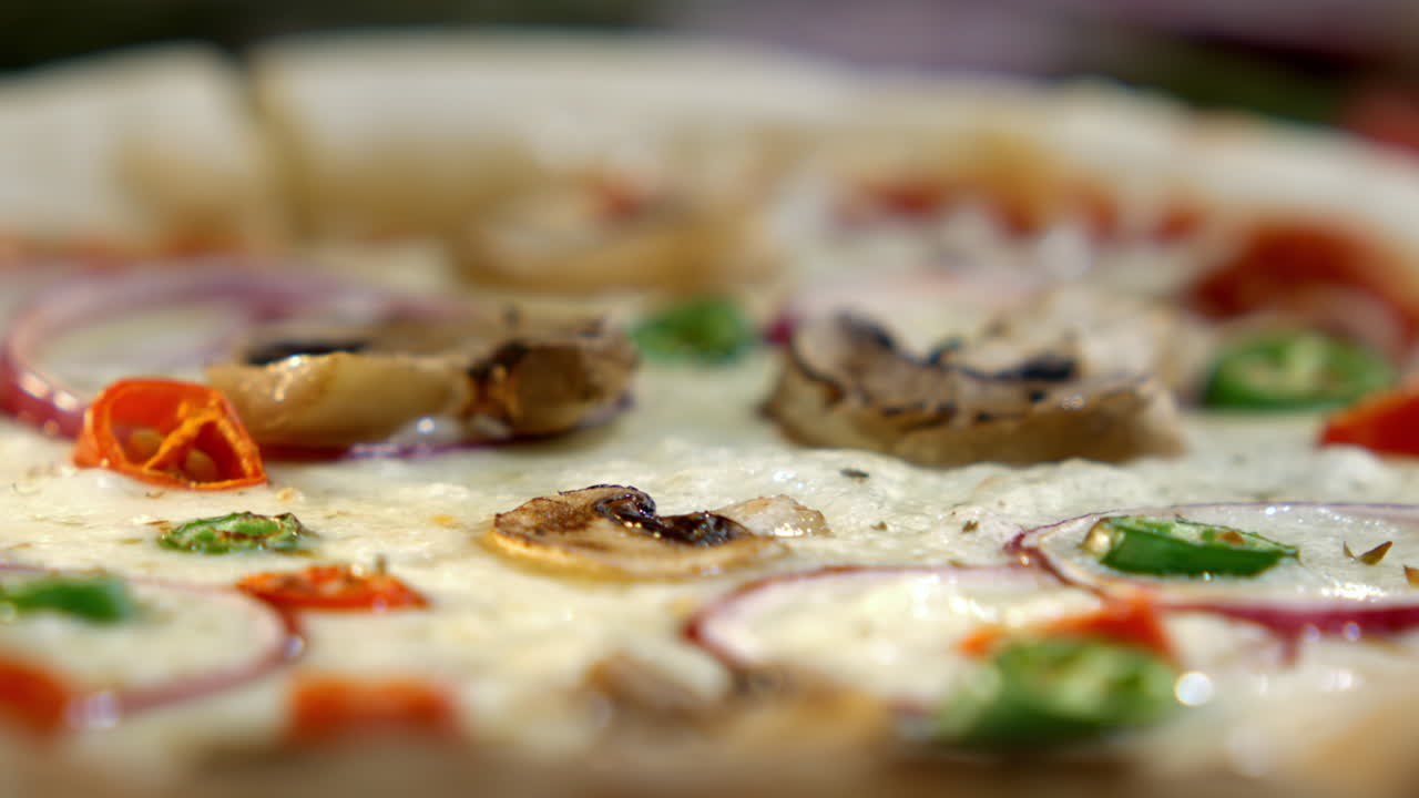 Mushroom and Onion Pizza