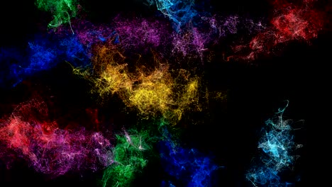fondo futurista de colores del arco iris