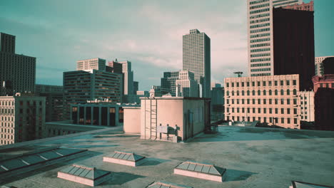 horizonte de la ciudad con edificios y rascacielos