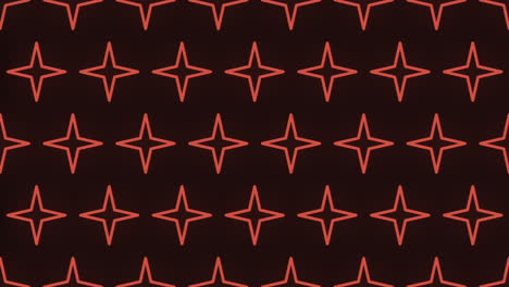 symmetrical red star pattern on dark background