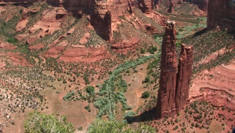 long shot of canyon de chelly national monument in arizona 1