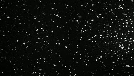 slowly falling fluffy snowflakes isolated on the black background, loopable. real lens flare that is easy to use in blend / overlay modes.