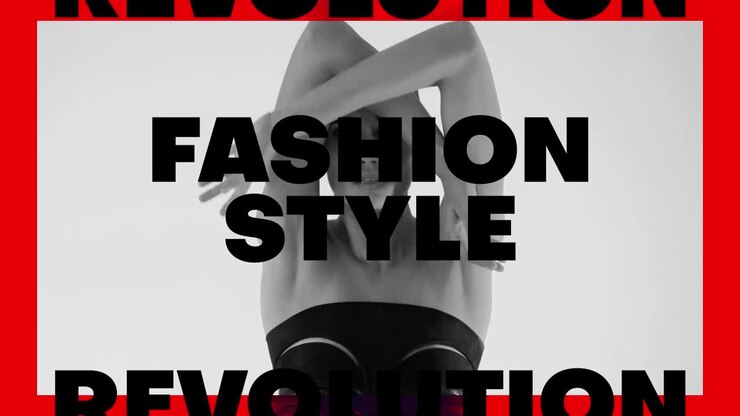 Intro dinamica di moda con tipografia cinetica audace