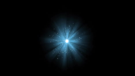 animación de puntos de luz brillantes que se mueven sobre un fondo negro