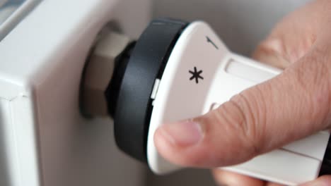 cambio de temperatura en el radiador de calefacción
