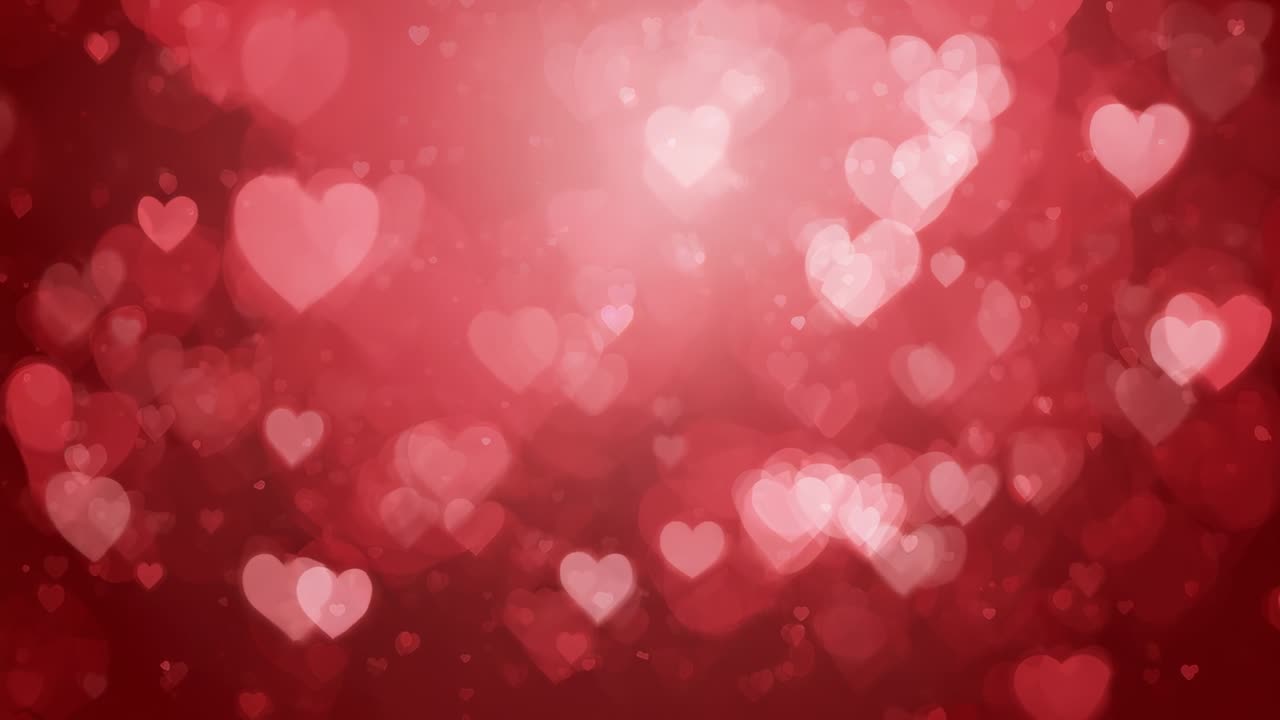 Avvio del loop, il cluster del cuore si illumina e si sposta su uno sfondo rosso, riscaldando la scena con scintille