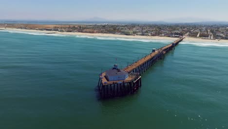 seafood restaurant at the imperial beach pier in california, usa