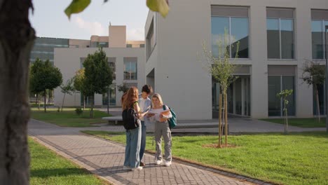 students on a college campus