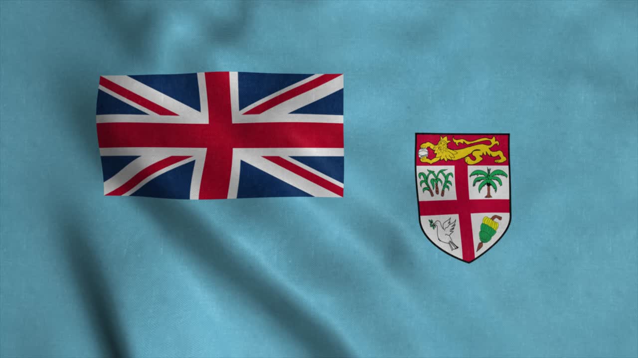 바람에 흔들리는 피지 발, 매우 상세한 직물 질감.