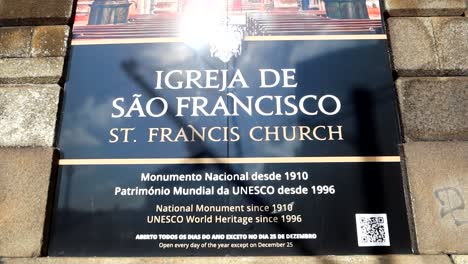 UNESCO world heritage site: Porto&#039;s historic treasure Saint Francis church, Portugal
