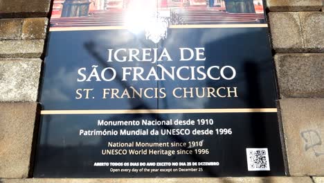 unesco world heritage site: porto's historic treasure saint francis church, portugal