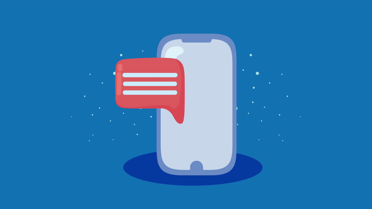 tecnología de teléfono inteligente con burbuja de habla