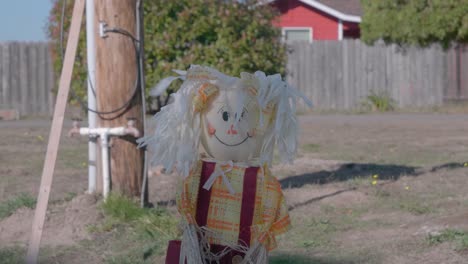 Friendly-Halloween-scarecrow-in-the-wind.-Handheld