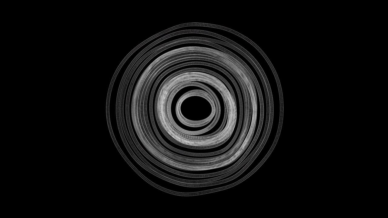 patrón circular abstracto en blanco y negro
