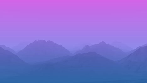 montañas geométricas azules y rosas