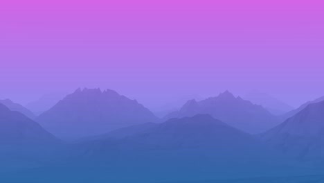 blue and pink geometric mountains