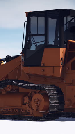 close up of a bulldozer's track