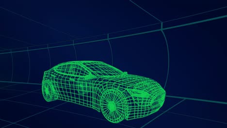 dibujos técnicos en 3d del coche 4k