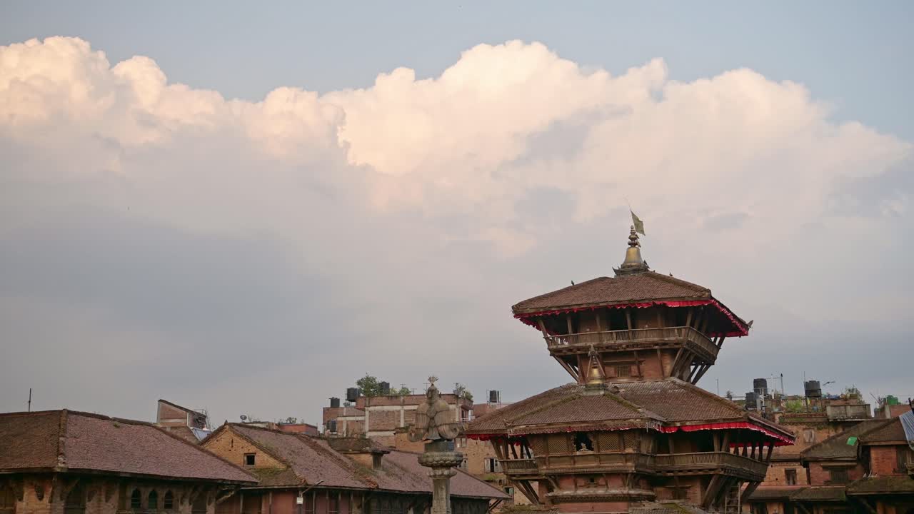 Bhaktapur Buildings and Architecture, Old Temples in Bhaktapur Nepal, Beautiful Architectural Details in the Ancient City of Bhaktapur with Culture and Cultural Significance