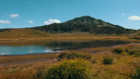 kusasenri landscape of mount aso - japan