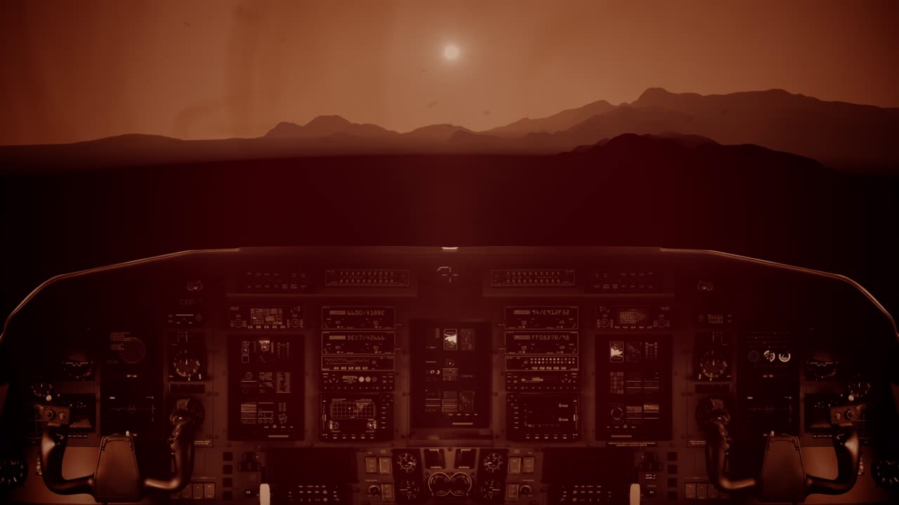 nave espacial que acaba de aterrizar en el planeta marte