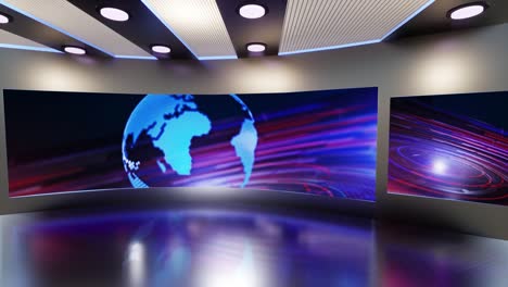 3d virtual news studio