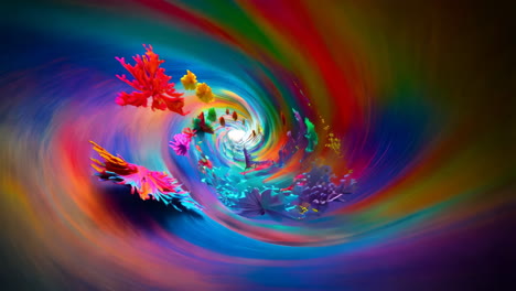 abstracto colorido túnel en espiral