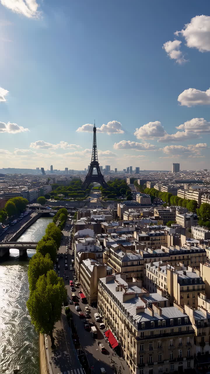 Vista panoramica di Parigi con la Torre Eiffel