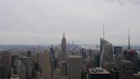 time-lapse del paisaje urbano de nueva york desde el edificio rockefeller