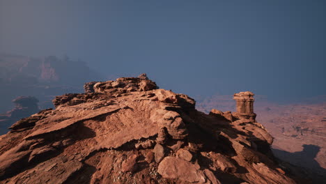 paisaje desértico del cañón de las rocas rojas