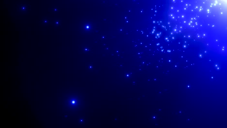 motion blue particles and stars in galaxy abstract background 2