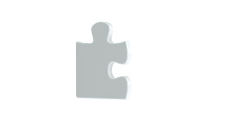 blank single corner puzzle piece.