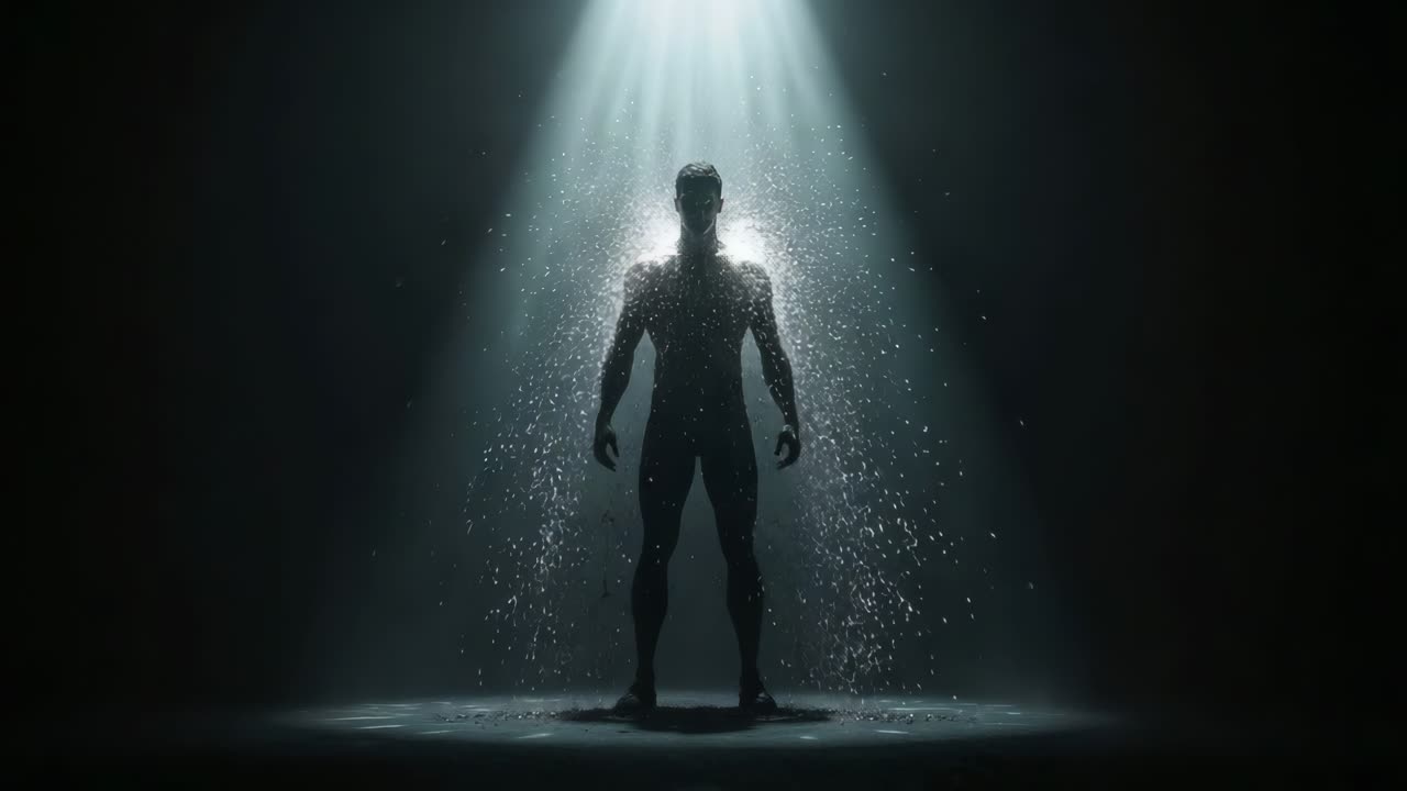 Silhouette of a Man in Light