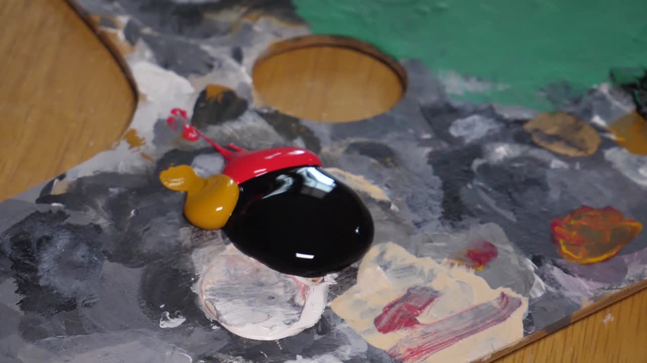 mezclar colores para el color base del lienzo. 1