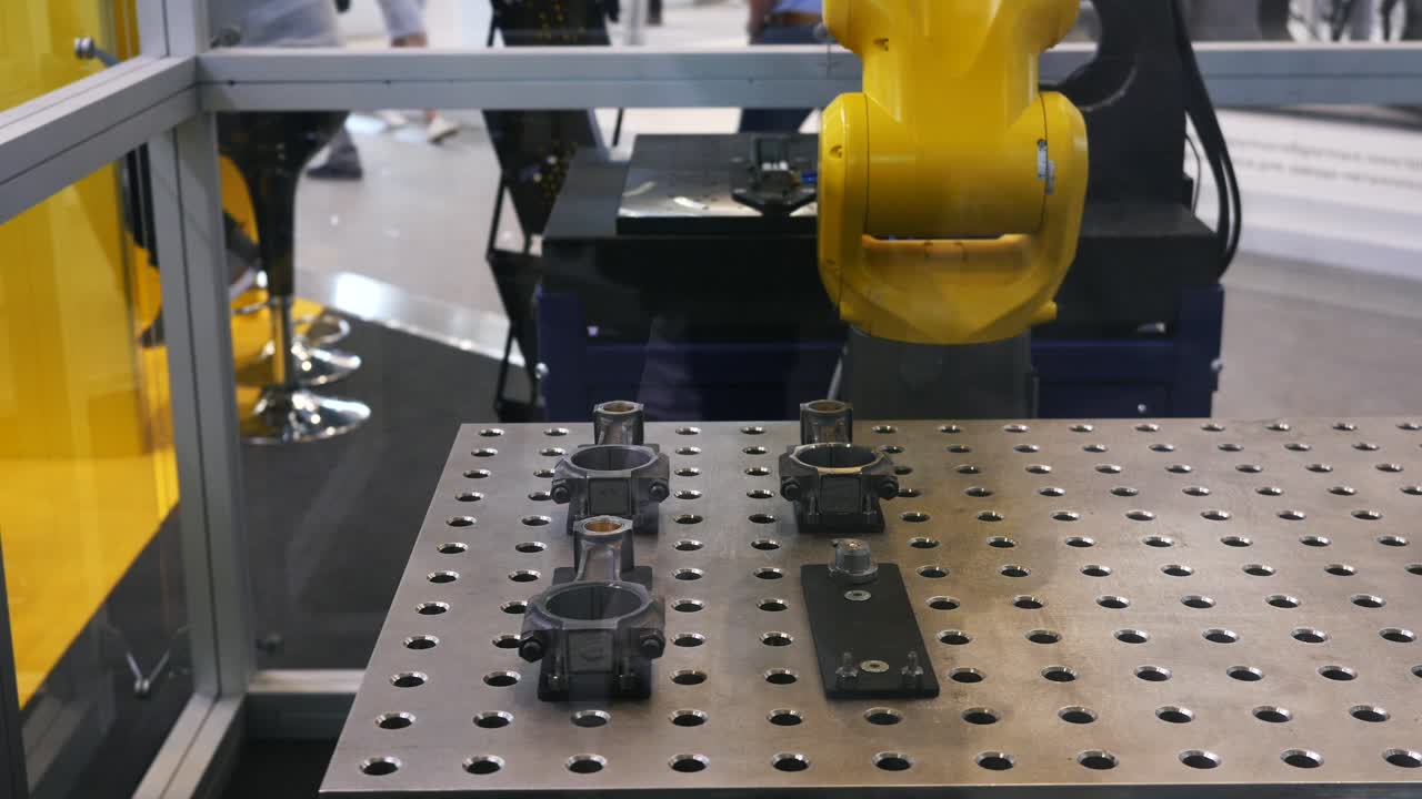 Industrial Robot Handling Metal Parts