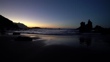 the night is coming and the lights of the sun on the horizon