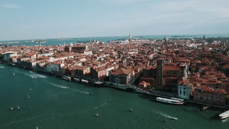 Vistas-A-La-Ciudad-De-Venecia,-Italia.