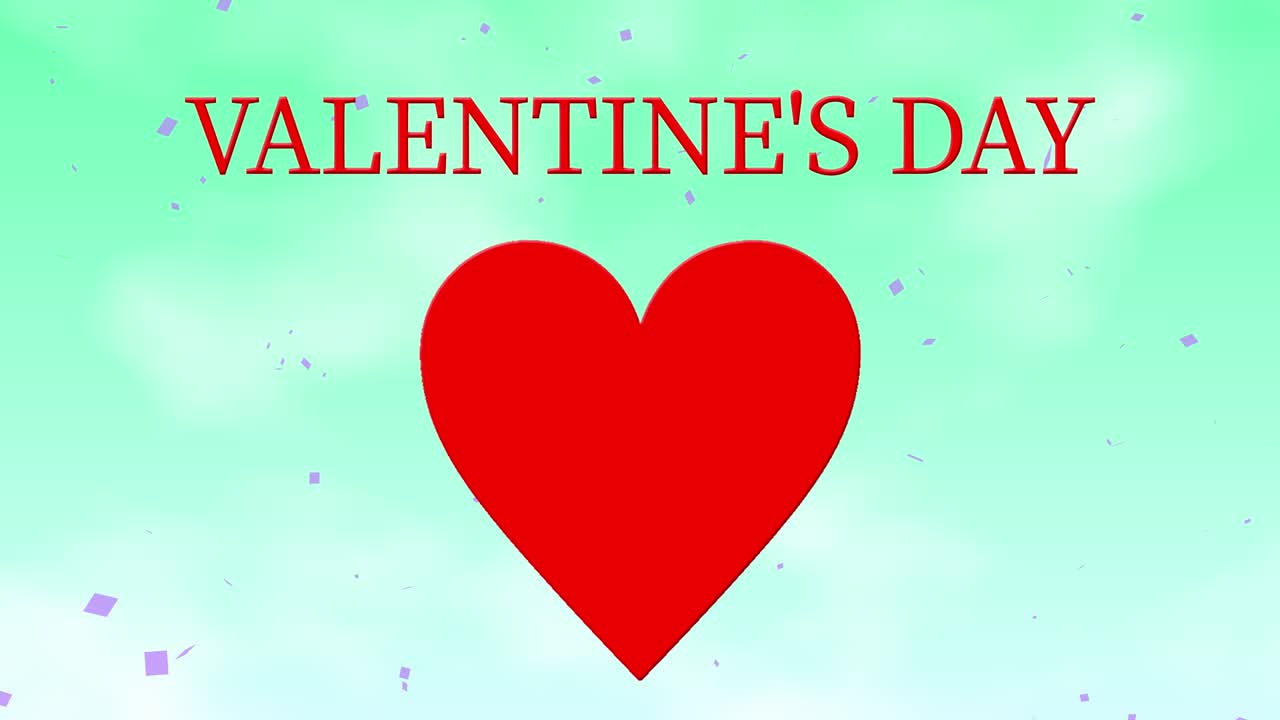 mensaje de valentín texto animación gráficos de movimiento