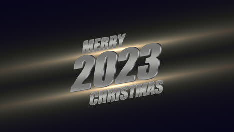 2023-and-Merry-Christmas-with-fly-gold-confetti-and-glitters-on-blue-sky