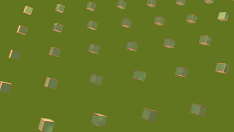 animation of green squares in green background