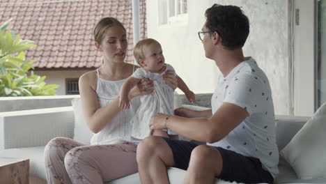 young family with baby