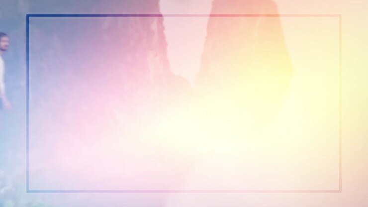 Beach Scene with Text Overlays and a Couple by a Fountain