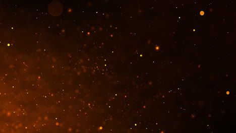 abstract sparkling orange particles background