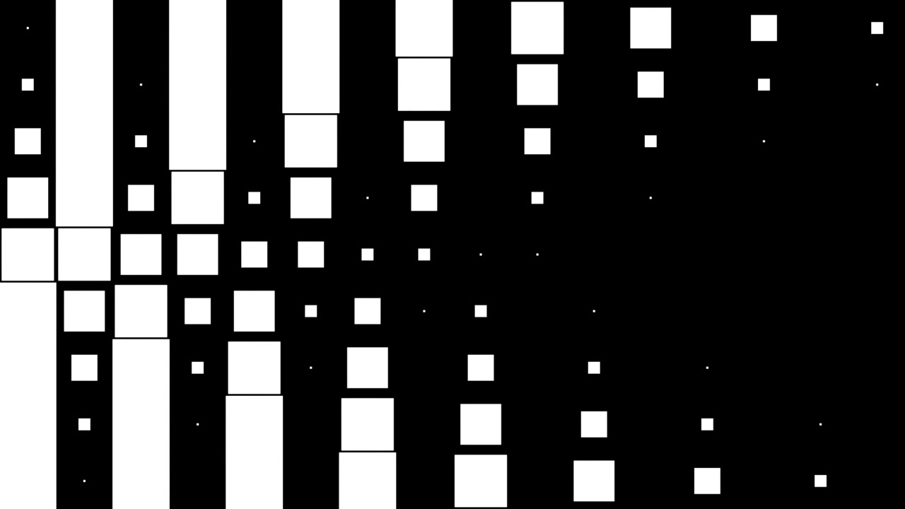 Abstract Geometric Transition with Expanding Squares and Vertical Bars