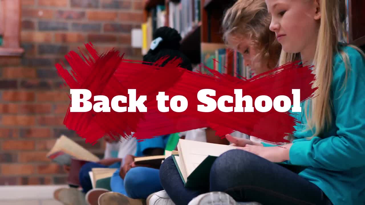 책을 읽는 아이들의 그룹에 대항하는 학교 텍스트로 돌아갑니다.