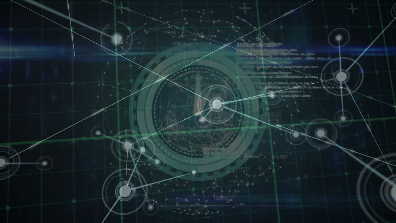 animación de la red de conexiones a través del procesamiento de datos