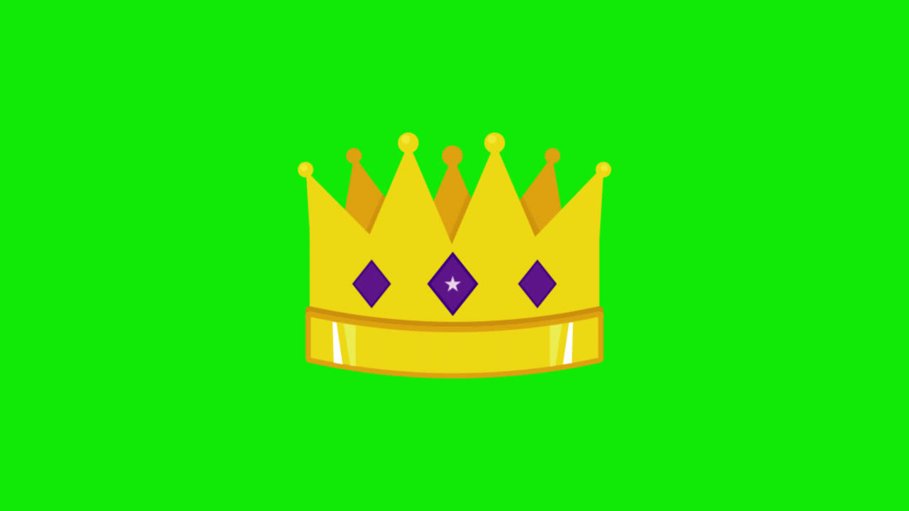 Premium stock video - King or queen crown icon animation. crown shining ...