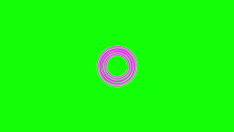 fondo verde con espirales en movimiento en forma de círculo